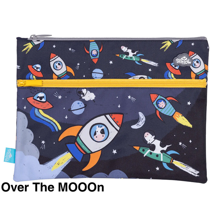 Spencil A4 Twin Zip Pencil Case Over The Mooon