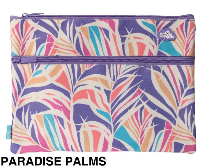 Spencil A4 Twin Zip Pencil Case Paradise Palms