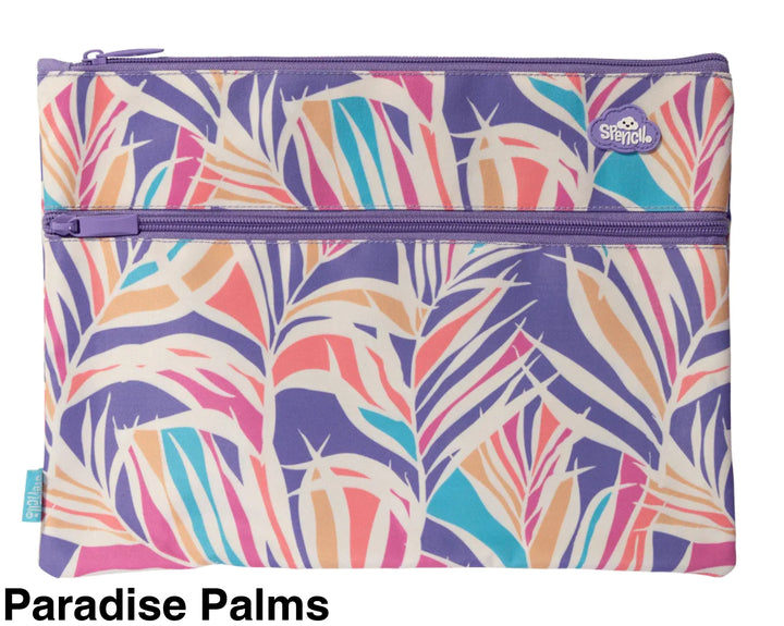 Spencil A4 Twin Zip Pencil Case Paradise Palms