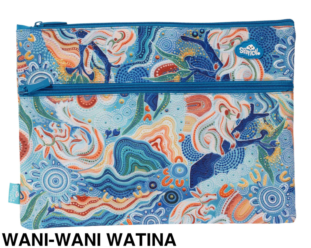 Spencil A4 Twin Zip Pencil Case