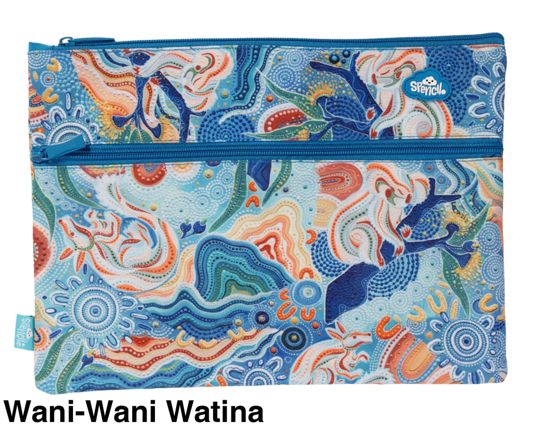 Spencil A4 Twin Zip Pencil Case