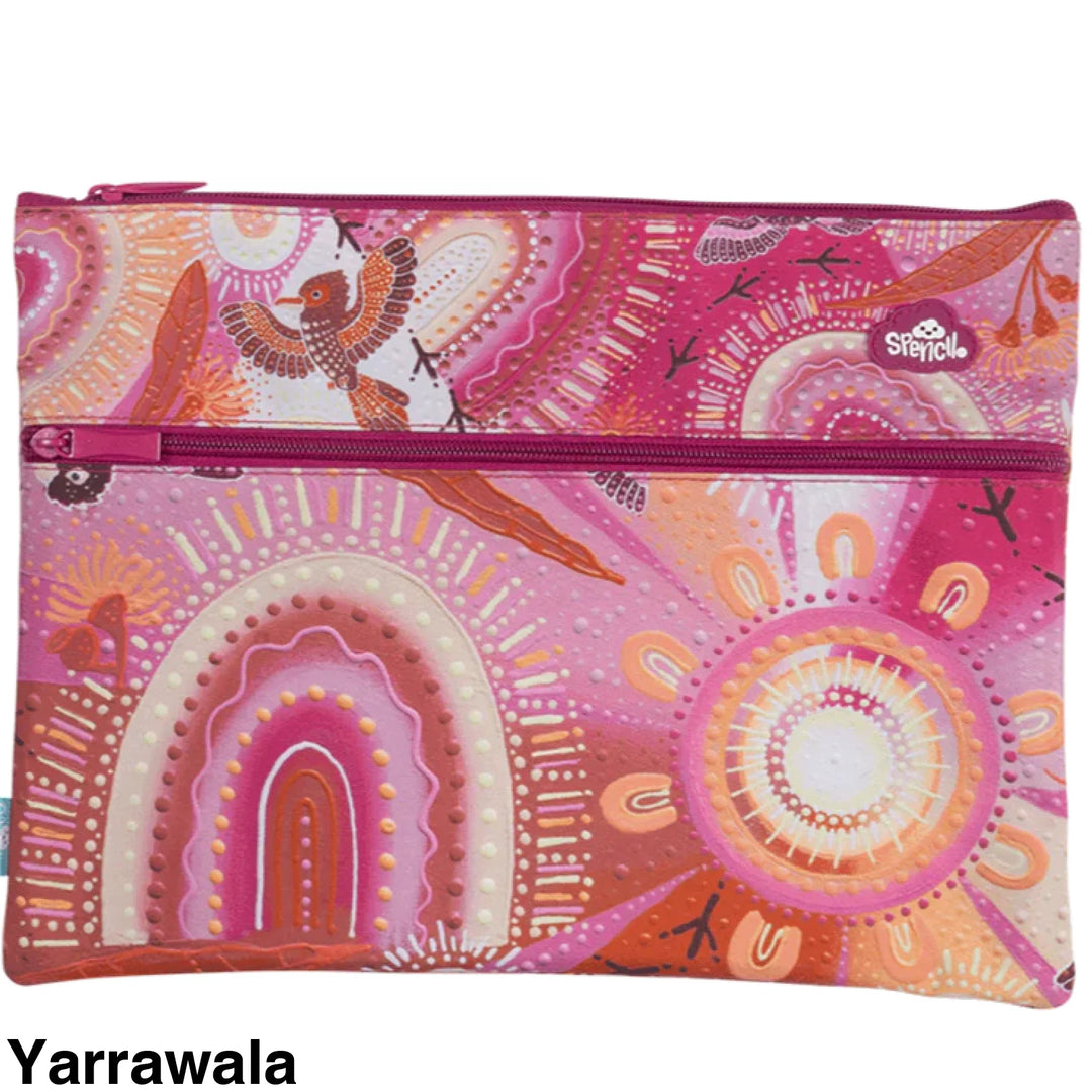 Spencil A4 Twin Zip Pencil Case Yarrawala