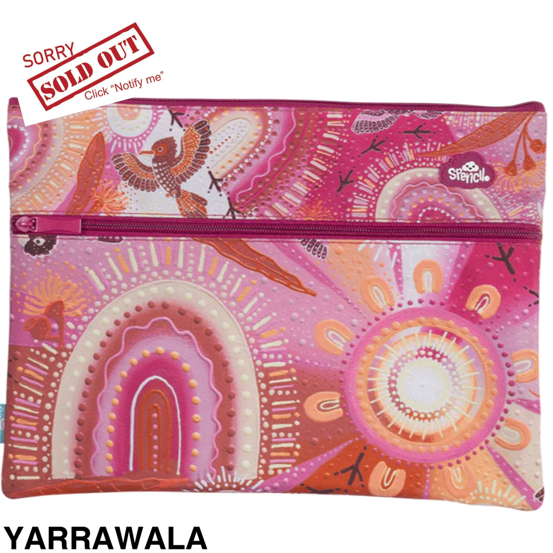 Spencil A4 Twin Zip Pencil Case Yarrawala