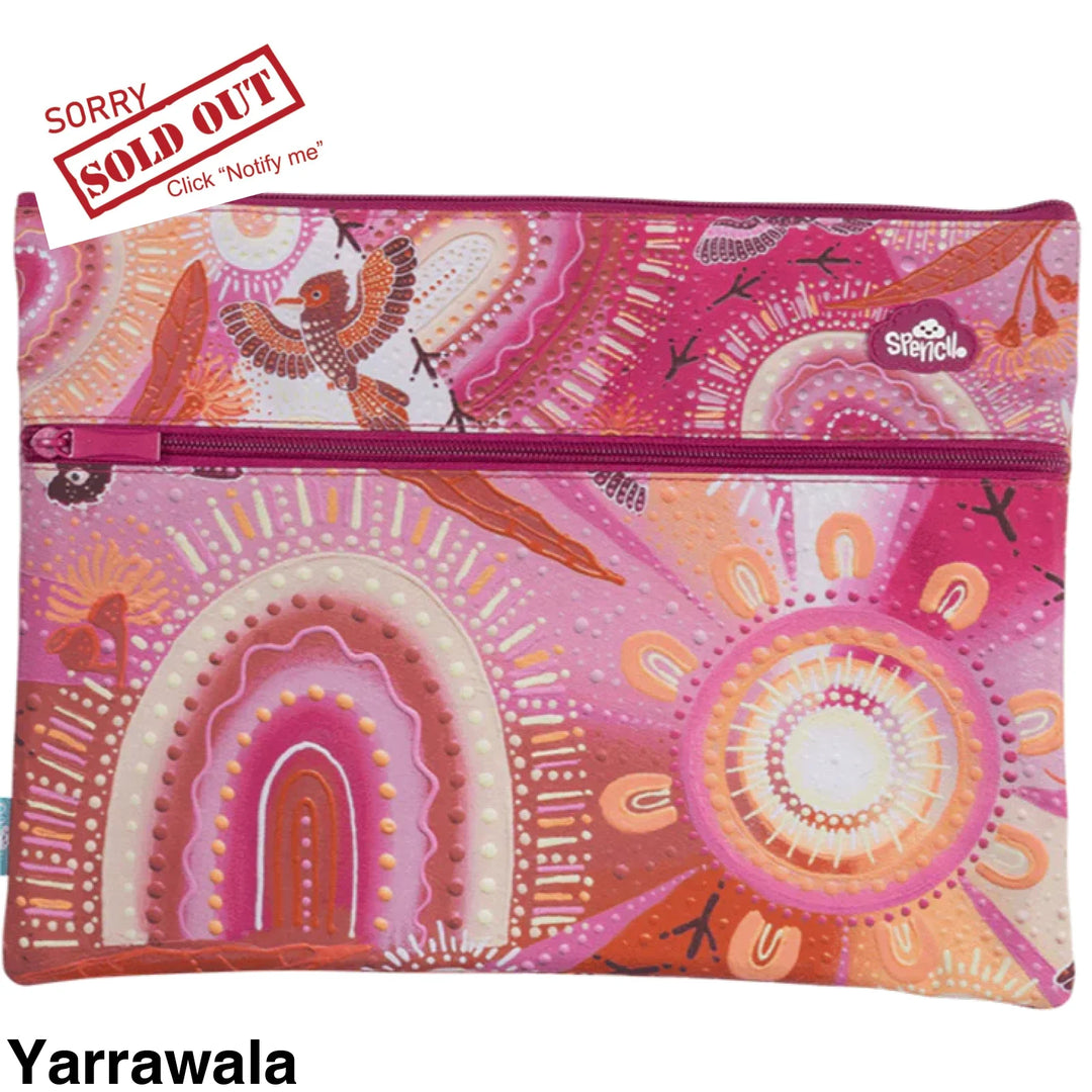 Spencil A4 Twin Zip Pencil Case Yarrawala