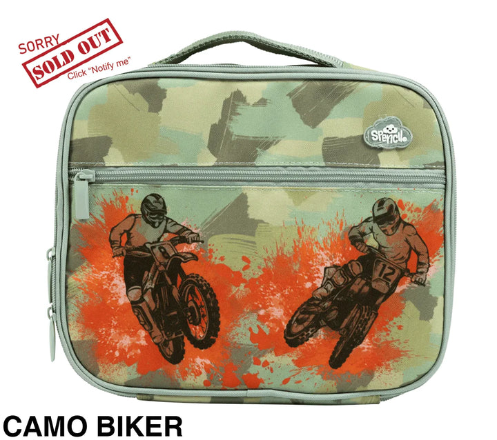 Spencil Big Cooler Lunch Bag Camo Biker