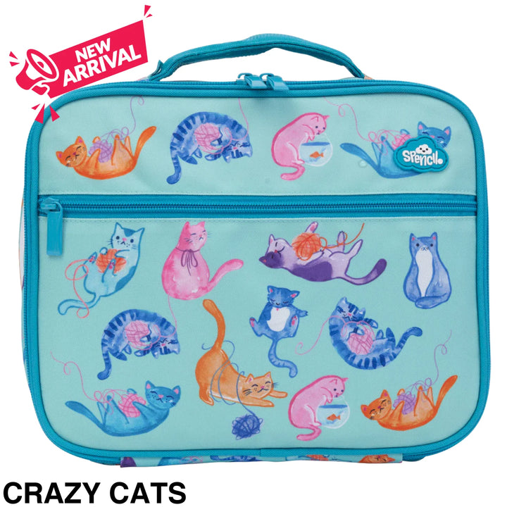 Spencil Big Cooler Lunch Bag Crazy Cats