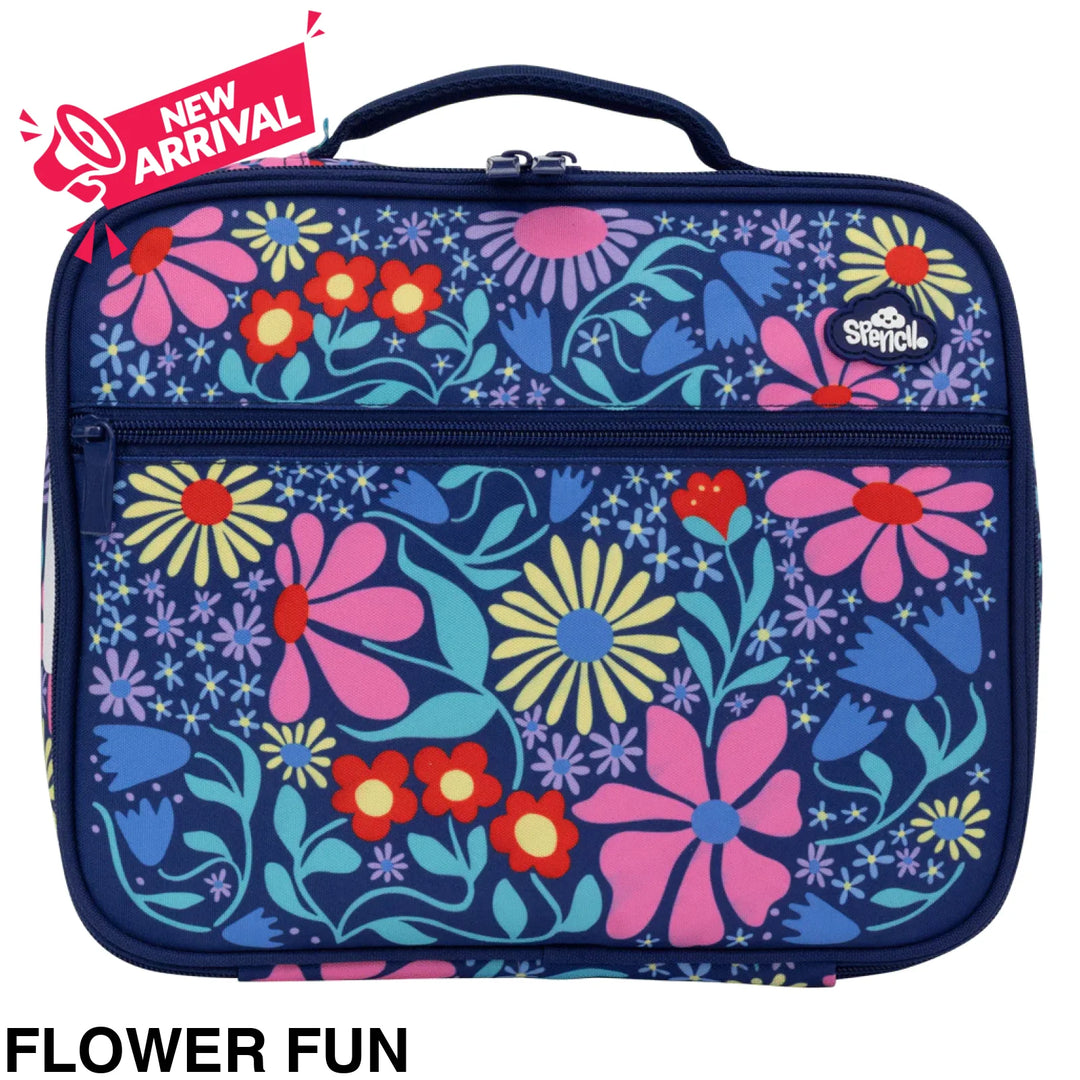 Spencil Big Cooler Lunch Bag Flower Fun
