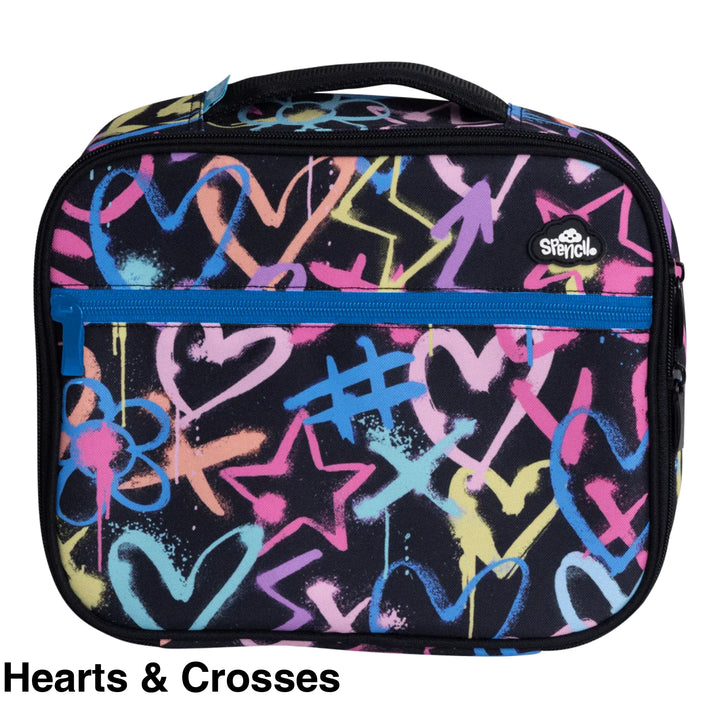 Spencil Big Cooler Lunch Bag Hearts & Crosses