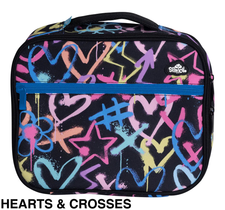 Spencil Big Cooler Lunch Bag Hearts & Crosses