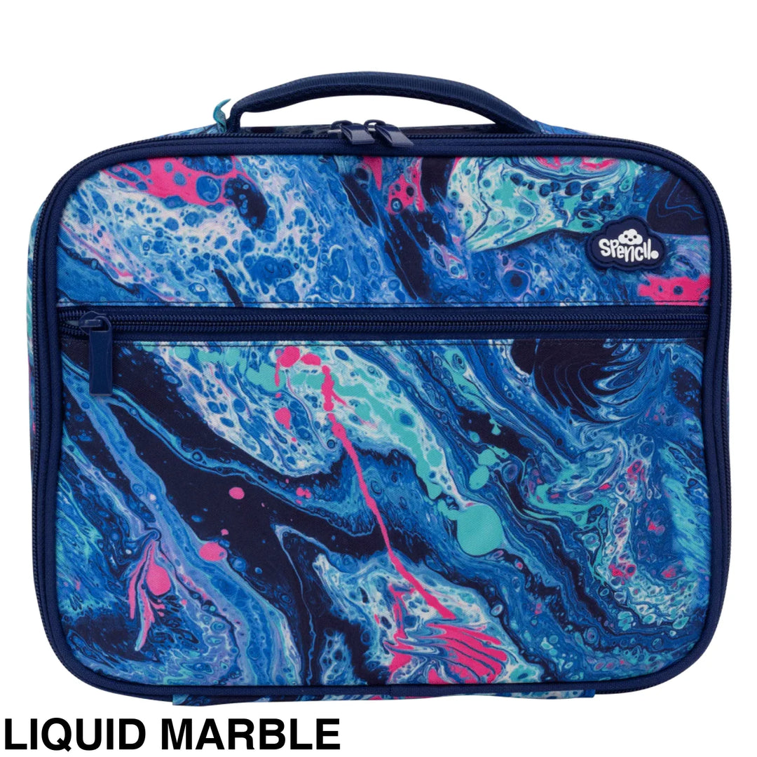 Spencil Big Cooler Lunch Bag Liquid Marble