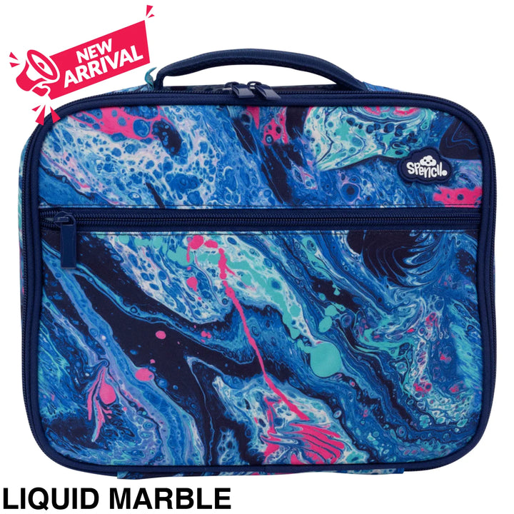 Spencil Big Cooler Lunch Bag Liquid Marble