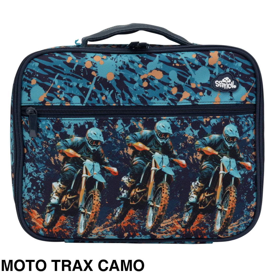 Spencil Big Cooler Lunch Bag Moto Trax Camo