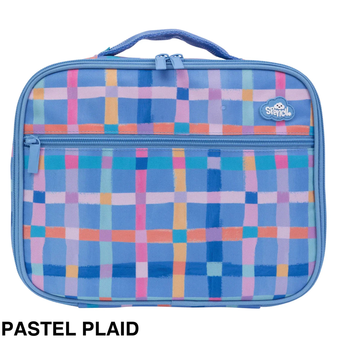 Spencil Big Cooler Lunch Bag Pastel Plaid