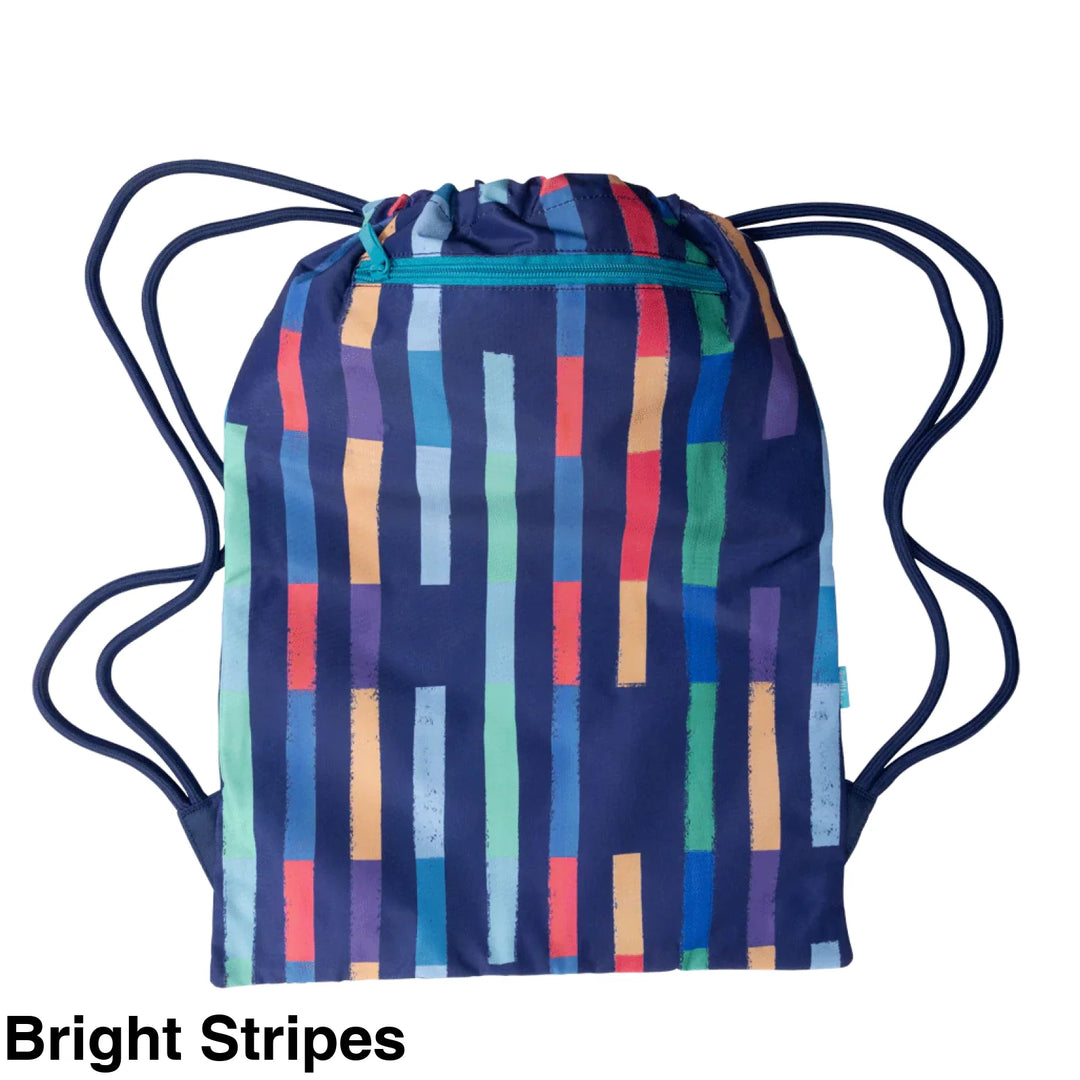Spencil Big Drawstring Bag Bright Stripes