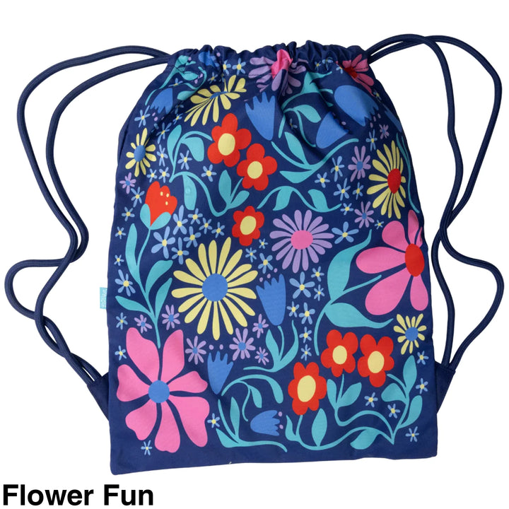 Spencil Big Drawstring Bag Flower Fun
