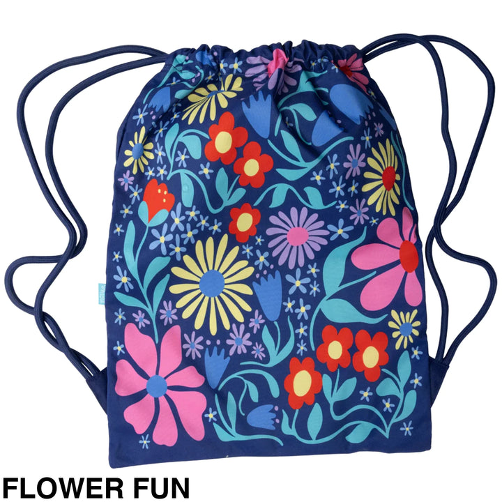 Spencil Big Drawstring Bag Flower Fun