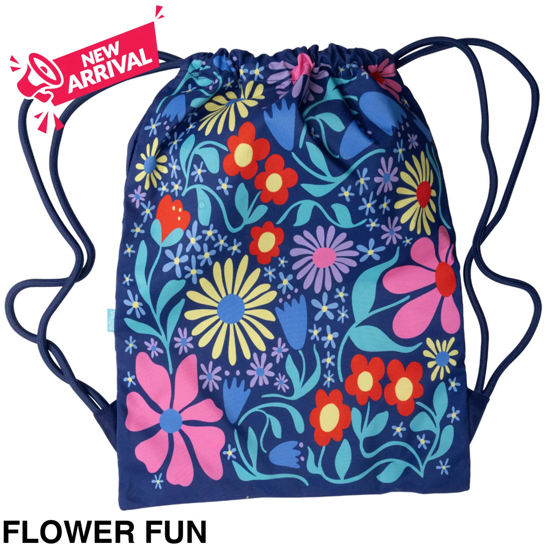 Spencil Big Drawstring Bag Flower Fun