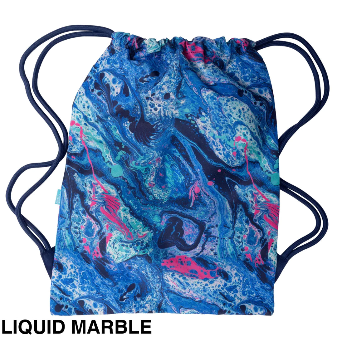 Spencil Big Drawstring Bag Liquid Marble