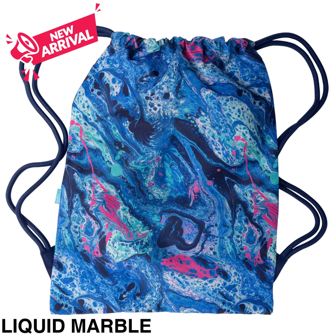 Spencil Big Drawstring Bag Liquid Marble