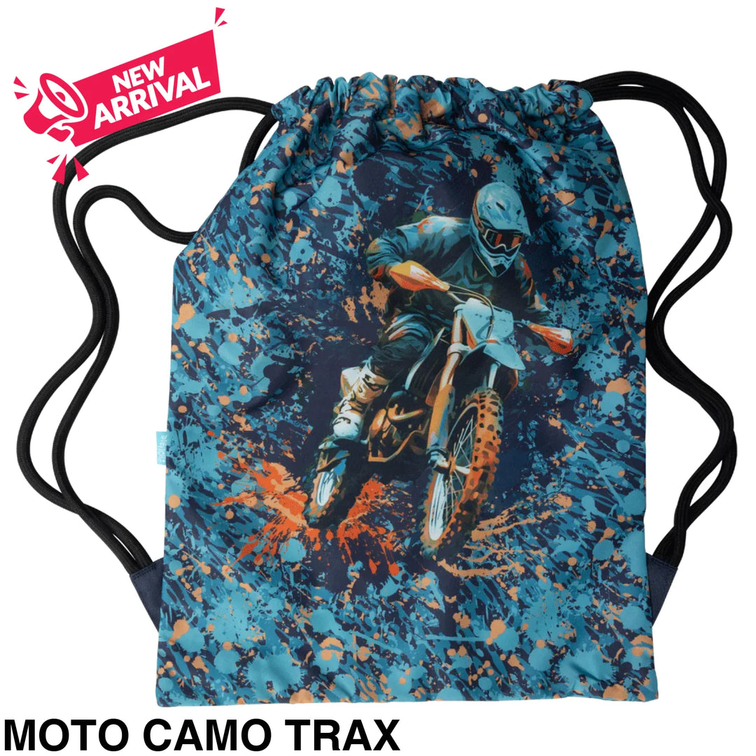 Spencil Big Drawstring Bag Moto Camo Trax