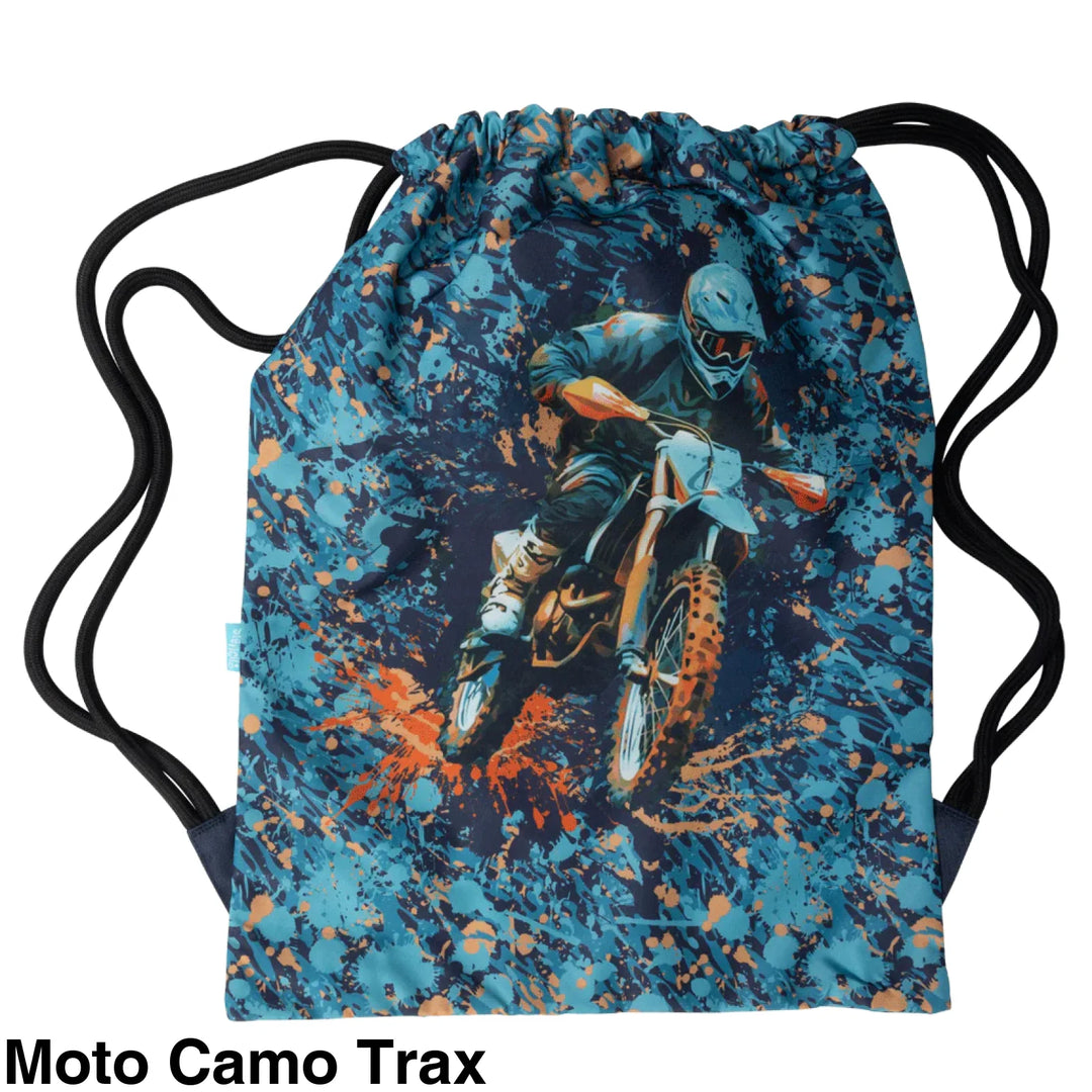 Spencil Big Drawstring Bag Moto Camo Trax