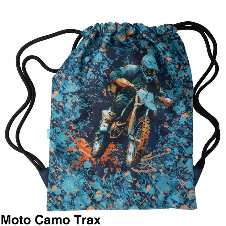 Spencil Big Drawstring Bag Moto Camo Trax