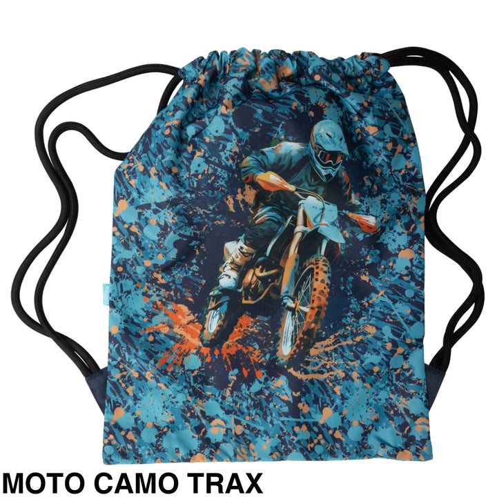 Spencil Big Drawstring Bag Moto Camo Trax