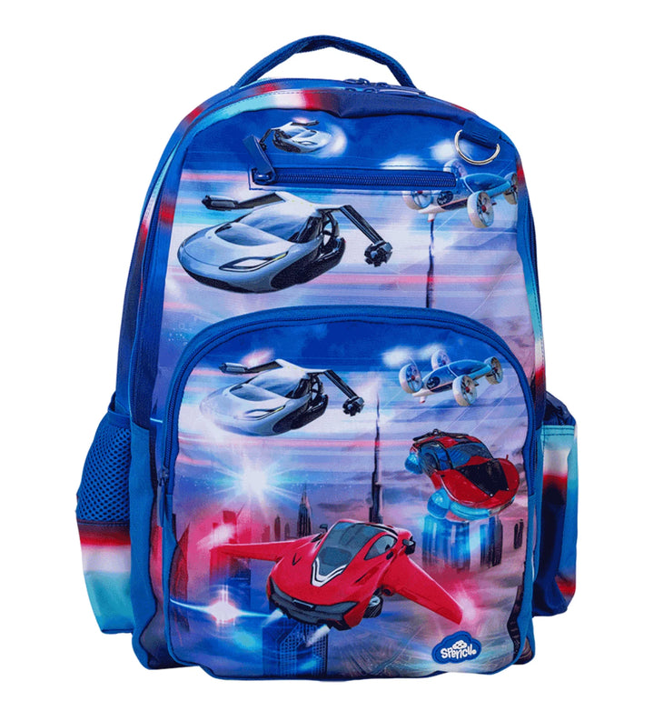 Spencil Big Kids Backpack Flying Cars