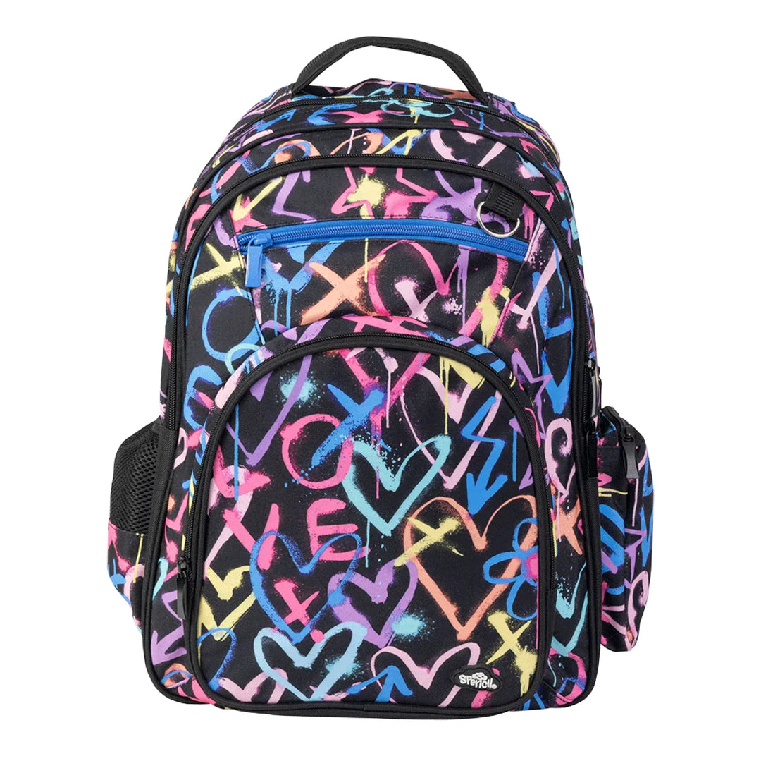 Spencil Big Kids Backpack Hearts & Crosses