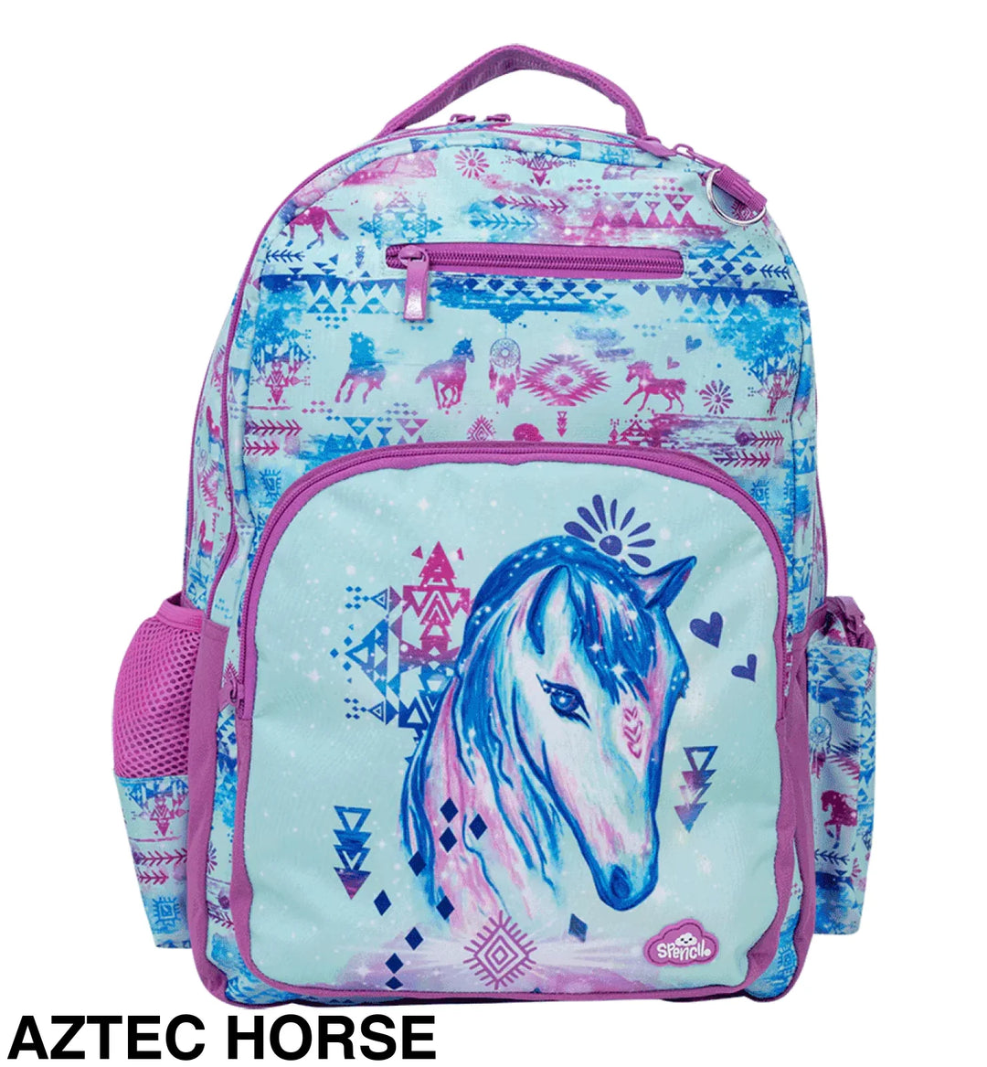 Spencil Big Kids Backpack Aztec Horse