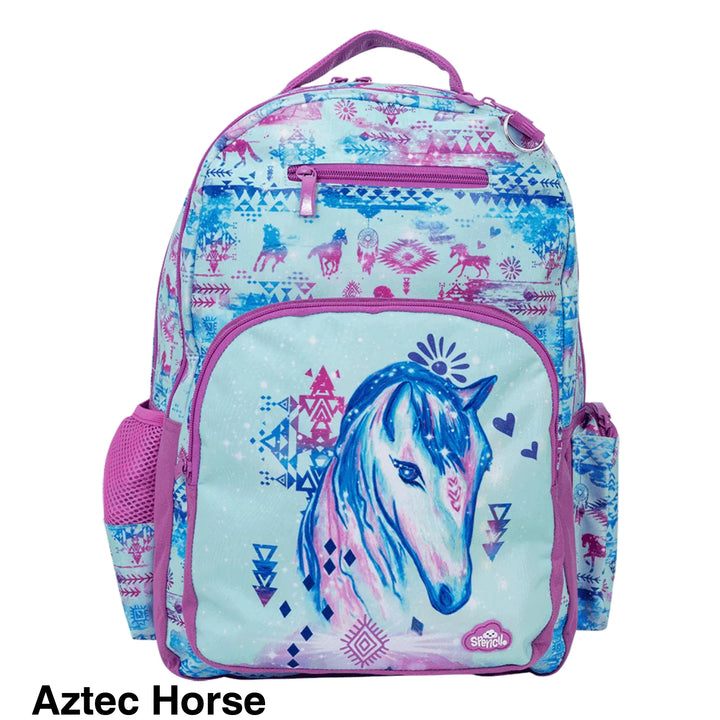 Spencil Big Kids Backpack Aztec Horse