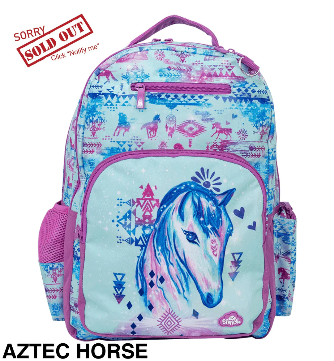Spencil Big Kids Backpack Aztec Horse