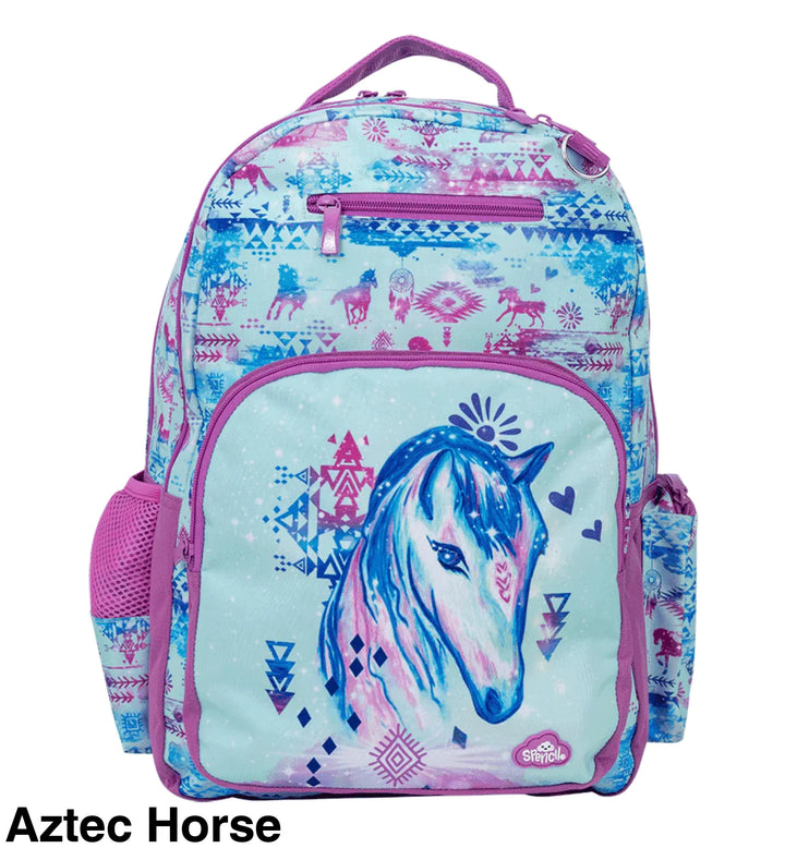 Spencil Big Kids Backpack Aztec Horse