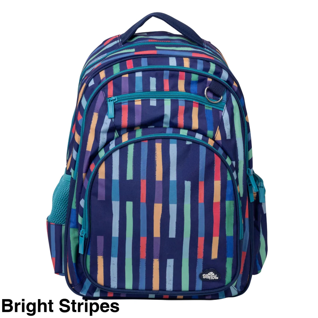 Spencil Big Kids Backpack Bright Stripes