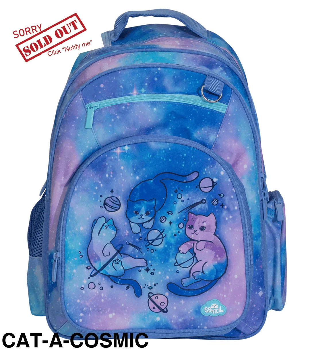 Spencil Big Kids Backpack Cat-A-Cosmic