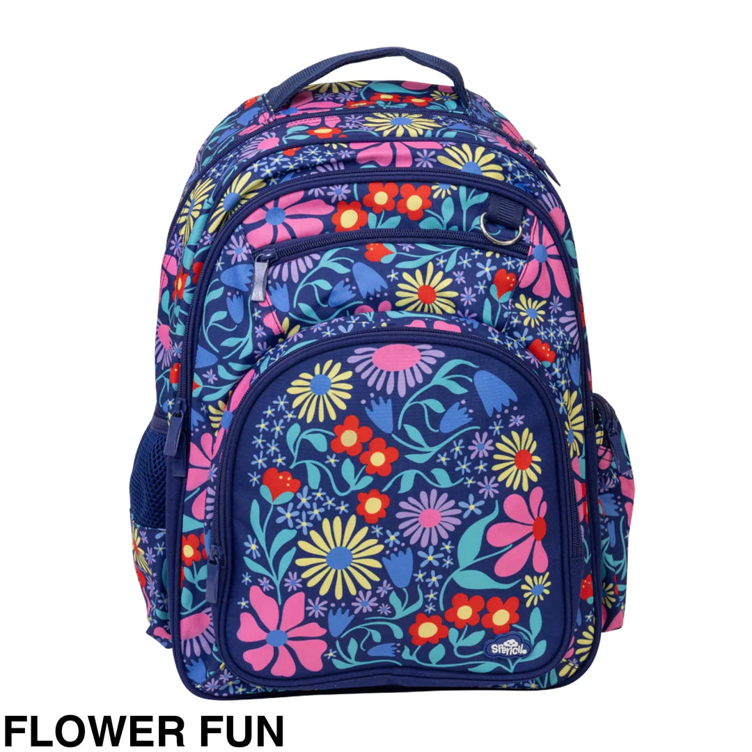 Spencil Big Kids Backpack Flower Fun