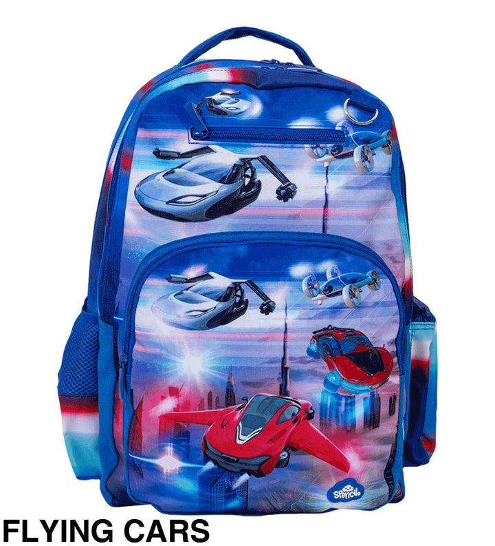 Spencil Big Kids Backpack Flying Cars