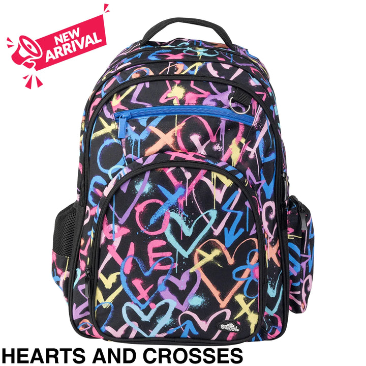 Spencil Big Kids Backpack Hearts & Crosses