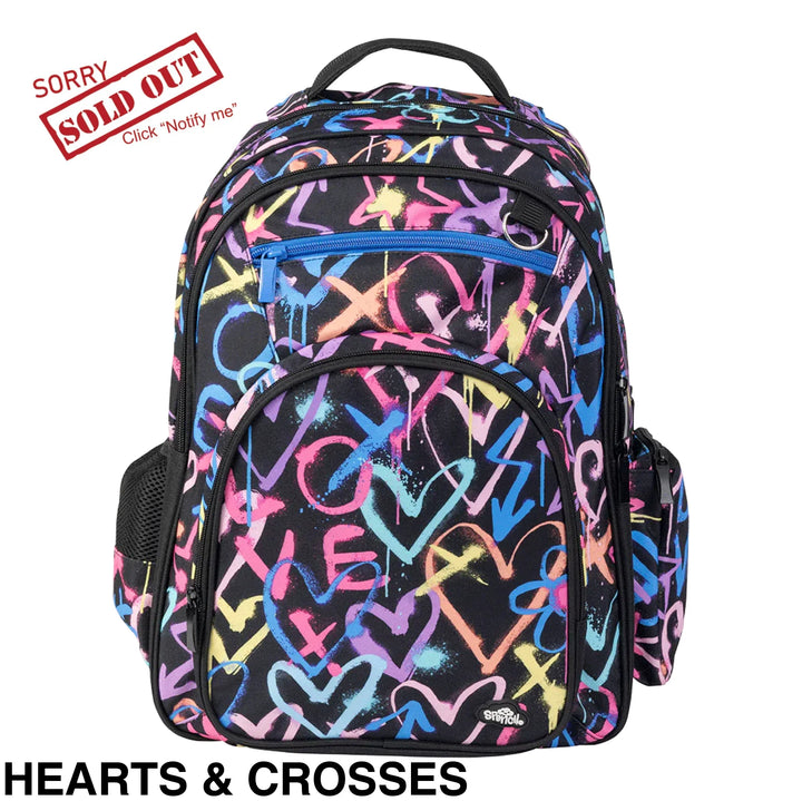 Spencil Big Kids Backpack Hearts & Crosses