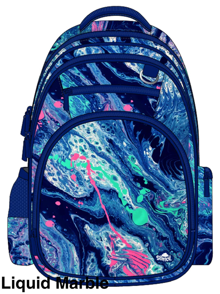 Spencil Big Kids Backpack Liquid Marble