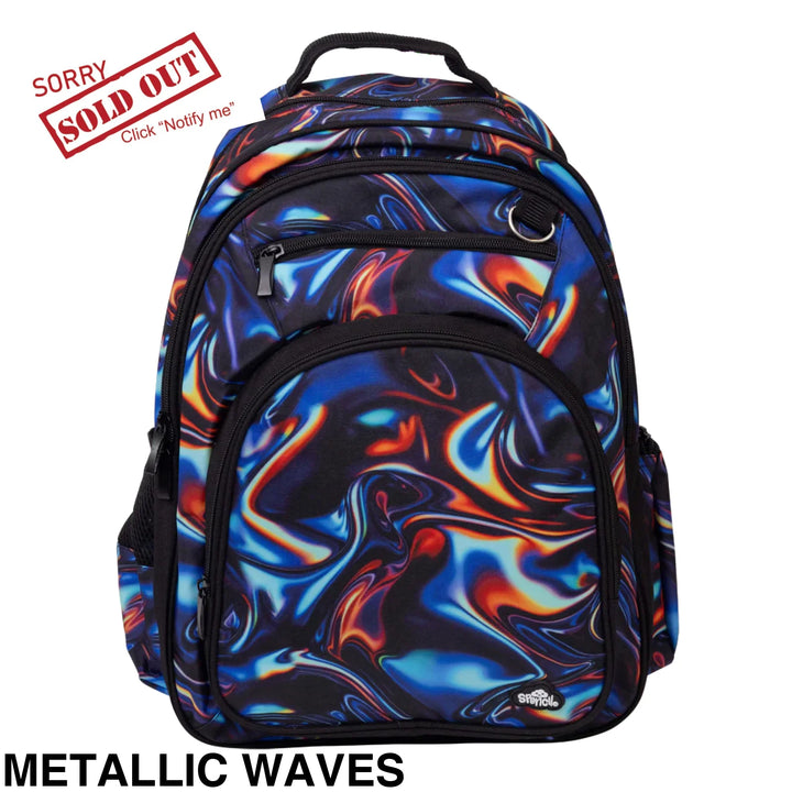 Spencil Big Kids Backpack Metallic Waves