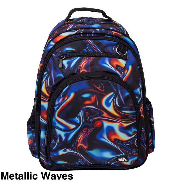 Spencil Big Kids Backpack Metallic Waves