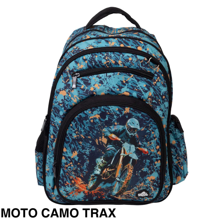 Spencil Big Kids Backpack Moto Camo Trax