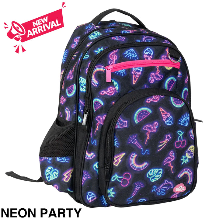 Spencil Big Kids Backpack Neon Party