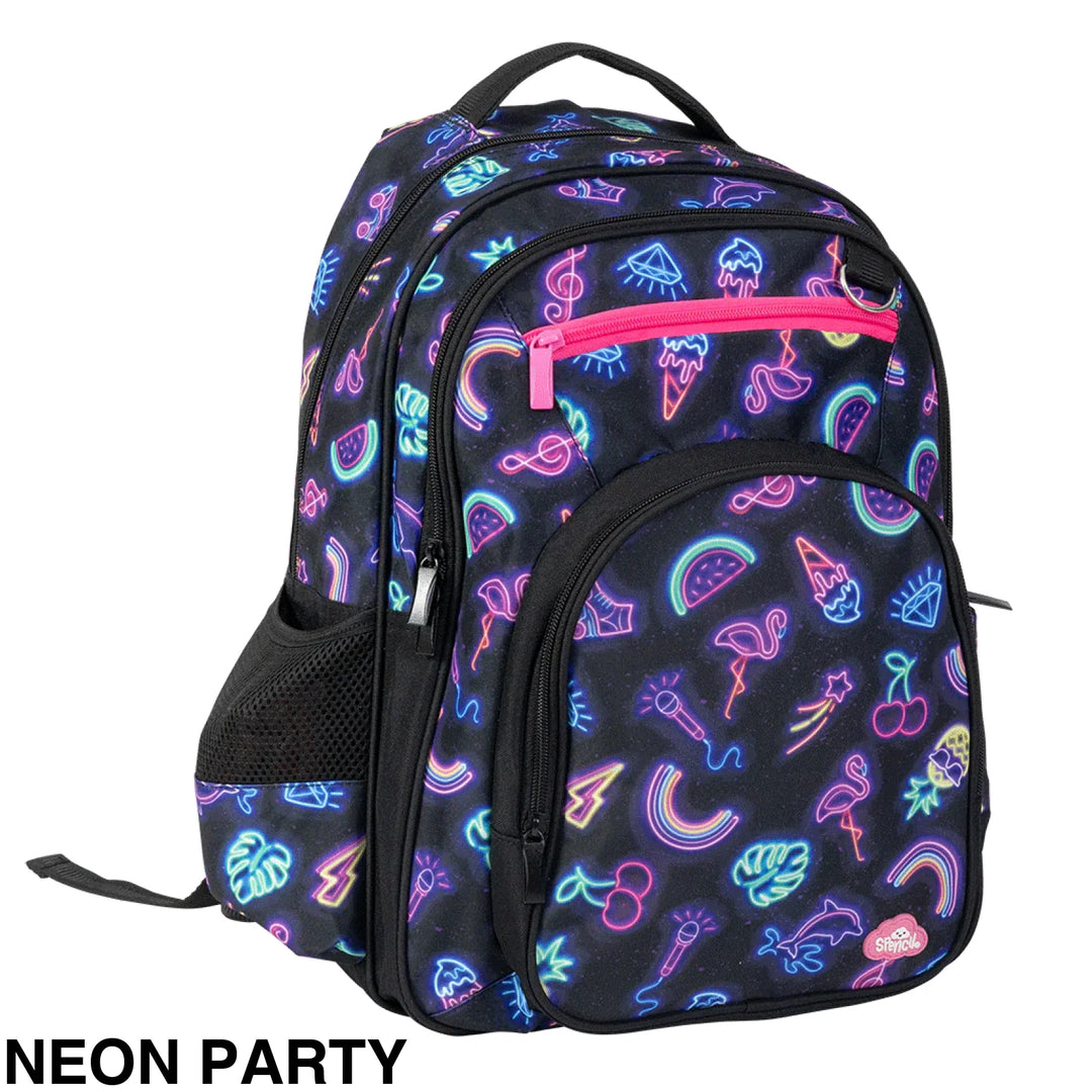 Spencil Big Kids Backpack Neon Party