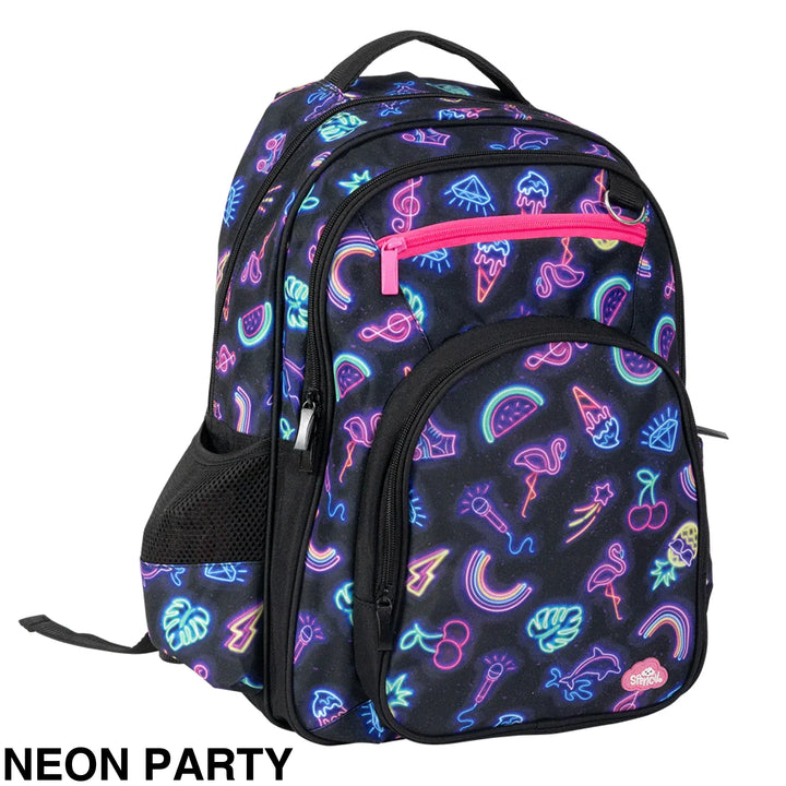 Spencil Big Kids Backpack Neon Party