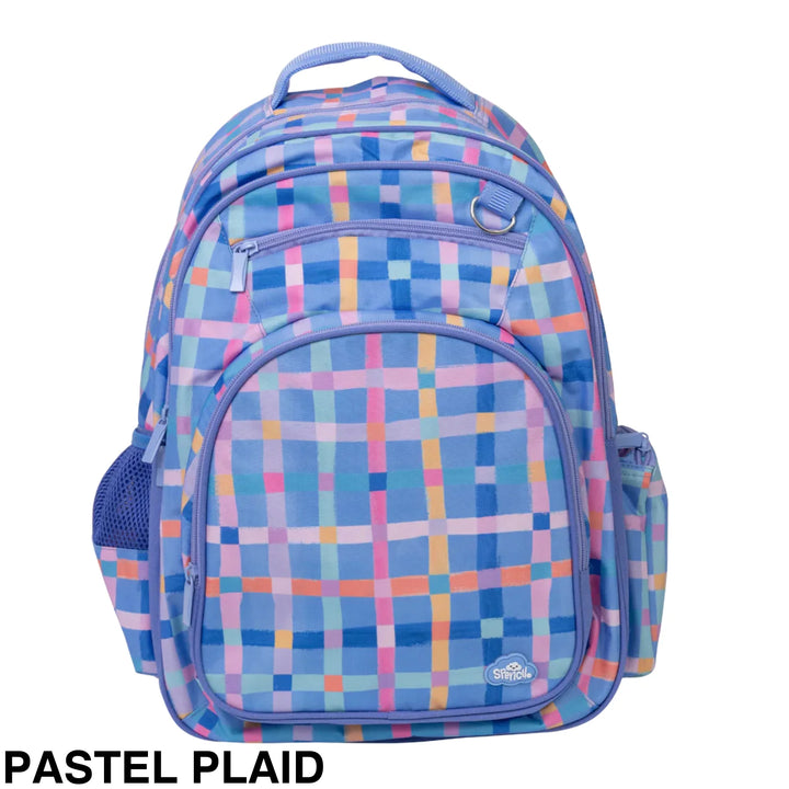 Spencil Big Kids Backpack Pastel Plaid