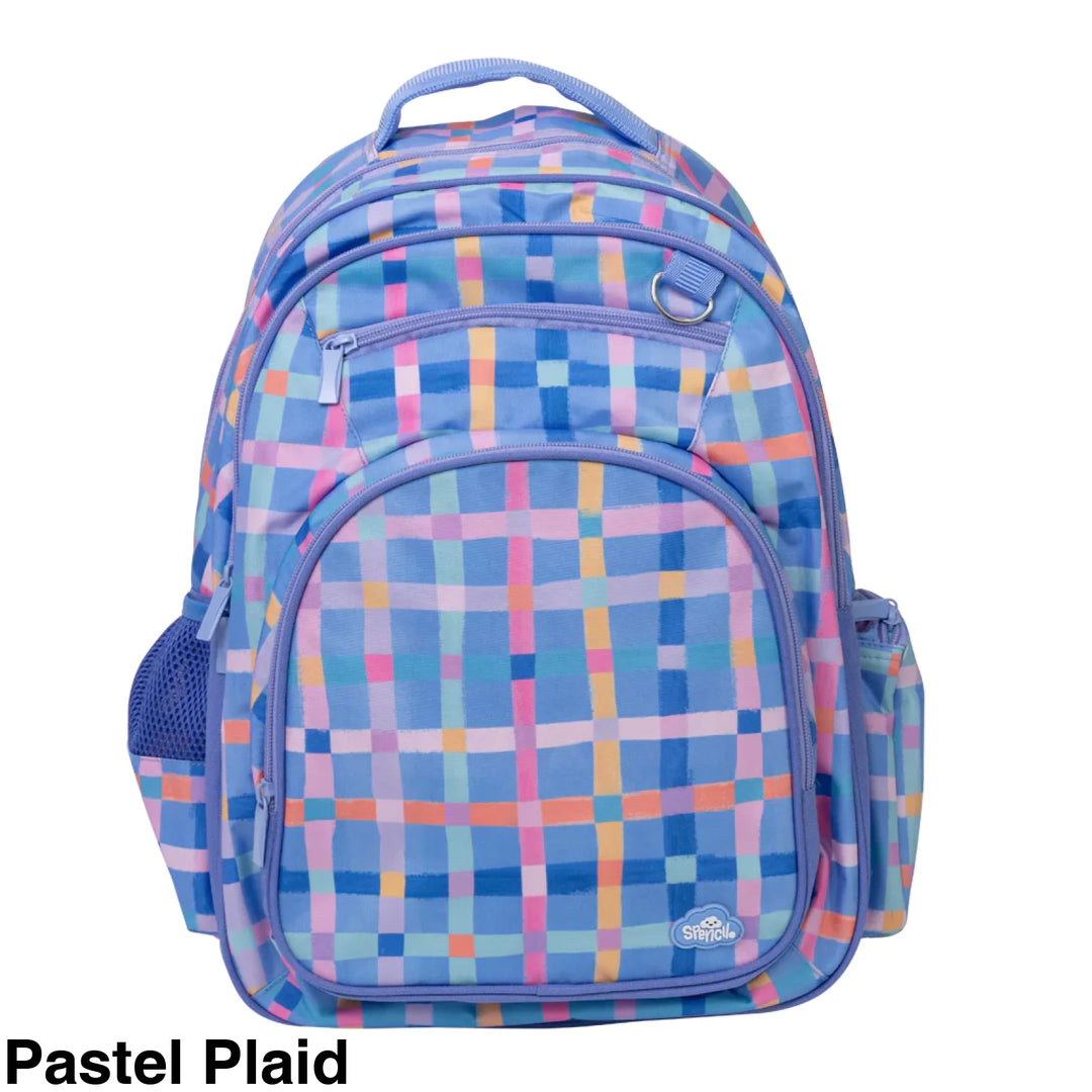 Spencil Big Kids Backpack Pastel Plaid