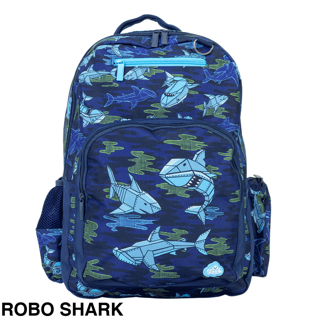 Spencil Big Kids Backpack Robo Shark