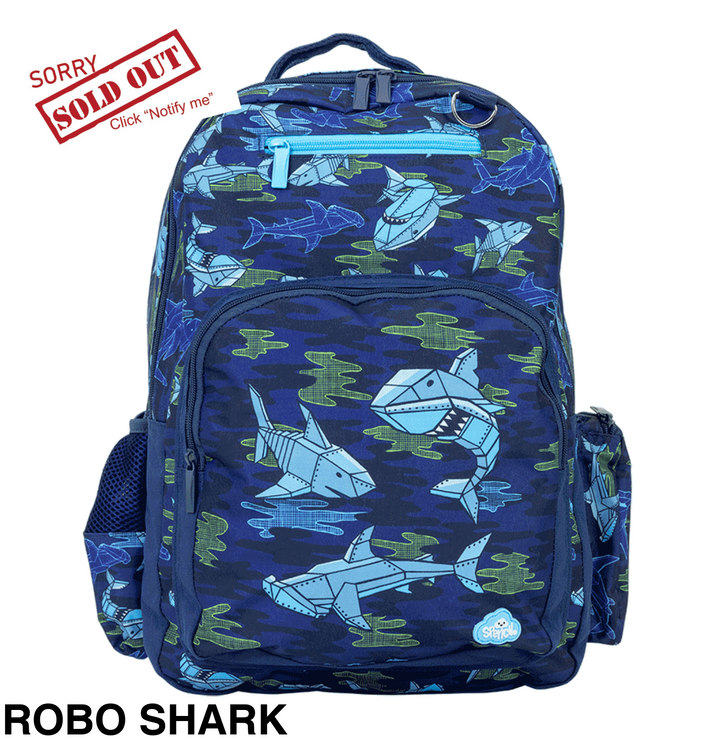Spencil Big Kids Backpack Robo Shark